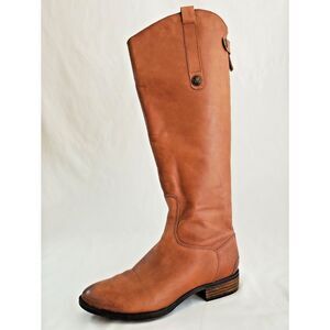 Sam Edelman Riding Boots 7.5M Women's Brown Penny Leather